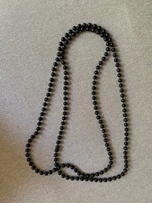 Kette kunststoffperlen schwarz gebraucht kaufen  Lehre