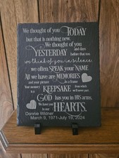 Engraved personalised slate for sale  Decatur