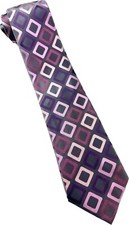 Gravata executiva luxuosa elegante Van Heusen 59”x3,75” geométrica rosa lavandas comprar usado  Enviando para Brazil