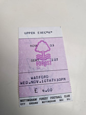 Ticket stub nottingham for sale  MANCHESTER