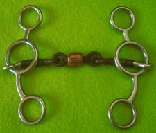Boca de rolo de cobre Reinsman 349 Junior Cowhorse Bit ~5" ferro doce DogBone comprar usado  Enviando para Brazil