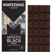 Montezuma's Absolute Black, 100% Cacau, Chocolate Escuro com Amêndoas, Glúten comprar usado  Enviando para Brazil