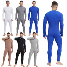 Roupa íntima masculina elástica ativa macacão de dormir corpo inteiro macia comprar usado  Enviando para Brazil