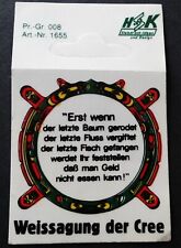 Werbe aufkleber weissagung gebraucht kaufen  Köln