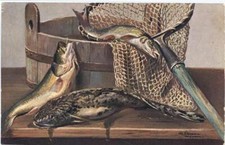 20071082 fische holzbottich gebraucht kaufen  Deutschland