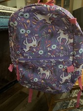 Usado, Mochila unicórnio roxa e rosa caprichosa Back To School 17”T x 12” L x 4”D comprar usado  Enviando para Brazil