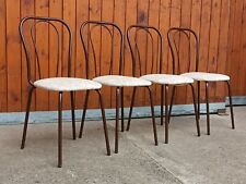 4X Cadeira de Jantar para Casa de Café 80S Cadeira de Metal Vintage Pós Moderno Anos 70 comprar usado  Enviando para Brazil