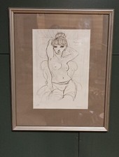 Litografia nudo femminile usato  Sandigliano