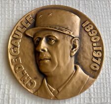 Gaulle bronze médaille d'occasion  Paris XV