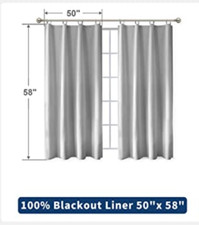 Blackout curtain liner for sale  New York