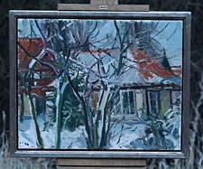 Bruno Muller-Linow (1909-1997) - Bevensen IN Winter (1981), Oryginalny olej na sprzedaż Bruno Muller-Linow (1909-1997) - Bevensen IN Winter (1981), Oryginalny olej na sprzedaż  PL