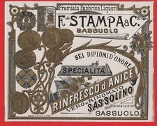Etichetta epoca liquore usato  Bologna