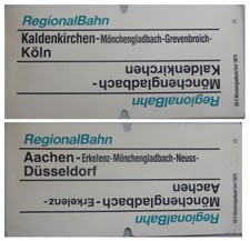 Zuglaufschild regionalbahn kal gebraucht kaufen  Nettetal