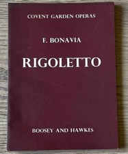 F. BONAVIA VERDI GUIDE TO RIGOLETTO BOOK (1947) COVENT GARDEN OPERA ENGLAND comprar usado  Enviando para Brazil