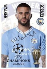 WALKER - MAN CITY CHAMPIONS LEAGUE VENCEDOR 23 6x4 autógrafo assinado FOTO impressão comprar usado  Enviando para Brazil