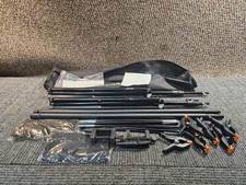 Suporte de fundo EMART estúdio fotográfico suporte de fundo ajustável, preto comprar usado  Enviando para Brazil