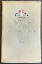 Rover 1952 models for sale  LEICESTER