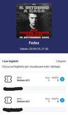 Fedez sabato 2025. usato  Bergamo