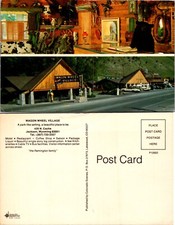 Usado, Cartão postal Wagon Wheel Village exterior e interior Jackson Wyoming WY comprar usado  Enviando para Brazil