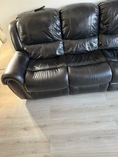 Leather sofa seater for sale  BECKENHAM