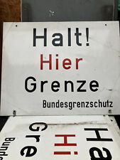Grenzschild halt grenze gebraucht kaufen  Brome