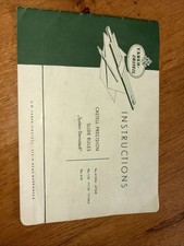 Instruction manual faber for sale  HITCHIN