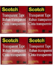 (4 pacotes) Fita Transparente Escocesa 3M 1/2" x 2592" 1/Rolo - Modelo 600, usado comprar usado  Enviando para Brazil