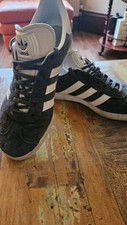 Camurça Adidas Gazelle cinza escuro Reino Unido tamanho 8 comprar usado  Enviando para Brazil