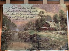 Thomas kinkade tapestry for sale  West Branch