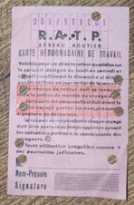 Ancienne carte hebdomadaire d'occasion  Genlis