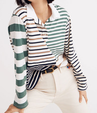 Kule Naszywka z długim rękawem w paski Damski top do rugby, rozmiar M na sprzedaż Kule Naszywka z długim rękawem w paski Damski top do rugby, rozmiar M na sprzedaż  Wysyłka do Poland