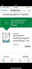 Slumberdown weighted blanket for sale  ROMNEY MARSH