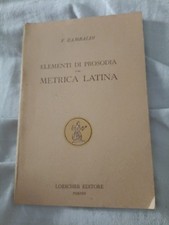 Libro elementi prosodia usato  Arezzo