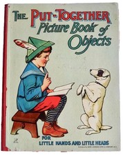 pUT TOGETHER PICTURE BOOK OF OBJECTS ANTIQUE CHILDREN’S BOOK ART FUN neocurio segunda mano  Embacar hacia Mexico