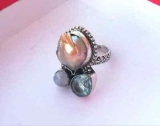 Anello topazio azzurro usato  Roma