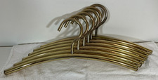LOTE de 6 cabides de metal vintage tubo de ouro regência MCM resistente comprar usado  Enviando para Brazil