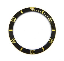 Relógio Rolex Submariner 16803 16613 16618 genuíno preto e dourado moldura inserção comprar usado  Enviando para Brazil