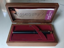 Caneta-tinteiro SHAEFFER Targa preta fosca com 14k nova na caixa e caixa - Personalizada comprar usado  Enviando para Brazil