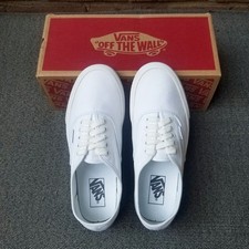 Tênis Vans autêntico de lona branca com caixa - Masculino 8, Feminino 9,5 - Limpo comprar usado  Enviando para Brazil