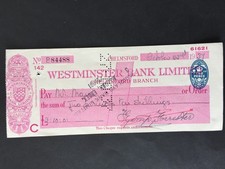 1934 cheque westminster for sale  WAKEFIELD