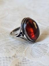 Usado, ANEL ANTIGO de prata esterlina 925 com cabochão pedra âmbar. TAMANHO 7 comprar usado Usado, ANEL ANTIGO de prata esterlina 925 com cabochão pedra âmbar. TAMANHO 7 comprar usado  Enviando para Brazil