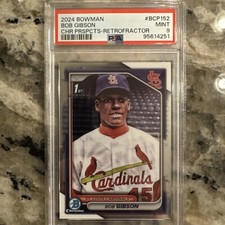 2024 bowman 1º retrofrator cromado Bob Gibson perfeito estado 9 BCP-152 SSP RARO 🔥🔥🔥 comprar usado  Enviando para Brazil