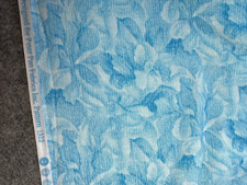 Aqua floral cotton for sale  Prior Lake