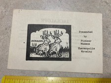 Jackalope hunting permit for sale  Clarksville