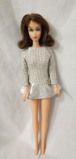 Vintage Brunetka Twist N Turn TNT Marlo Flip Hair Barbie Lalka w srebrnym blasku  na sprzedaż  Wysyłka do Poland