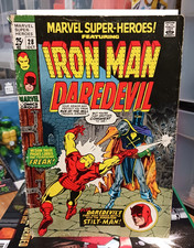 Marvel Super-Heroes #28, Homem de Ferro e Demolidor Capa Dividida de Baixo Grau comprar usado  Enviando para Brazil