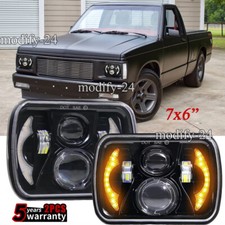 Fit 82-93 Chevy S10 Blazer GMC S15 5X7 7X6" Projetor Halo Faróis de LED Hi/Lo comprar usado  Enviando para Brazil