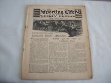 sporting life newspaper for sale sporting life newspaper for sale TROWBRIDGE