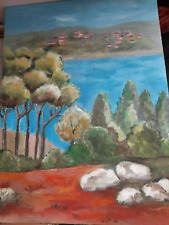 Bild landschaft holzrahmen gebraucht kaufen  Deutschland