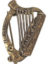 Vintage harp brooch for sale  HAVERFORDWEST